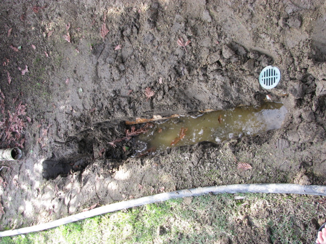 2nd backyard drainage