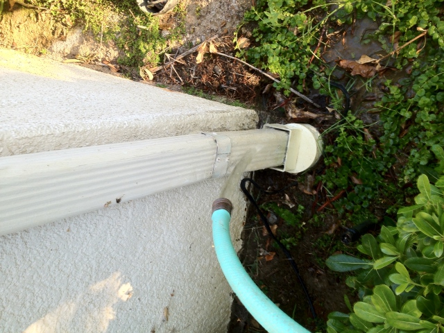 gutter water drainage