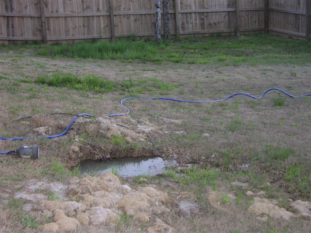Water in yard