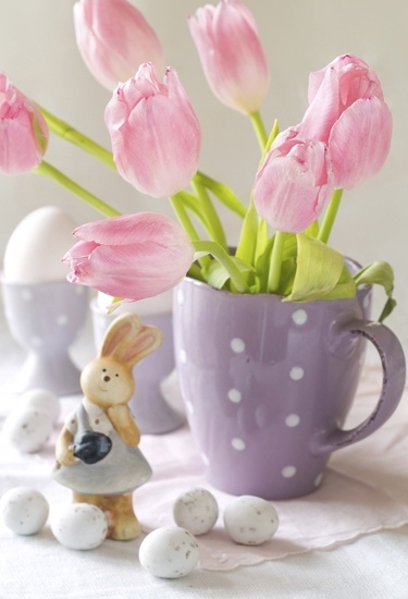 Tulips used for Easter Decoration