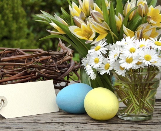 Daisies and Tulips for Easter Decoration