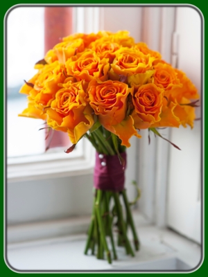 Bouquet of Orange Roses