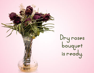 Dry Roses Bouquet
