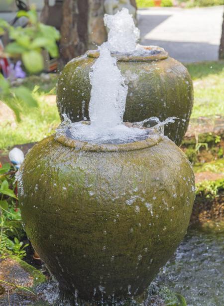 garden fountain