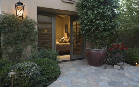 plants with view into bedroom