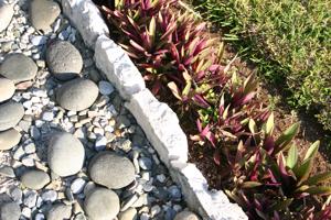 ground covers-using rocks pebbles and shrubs