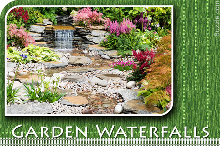 garden waterfalls