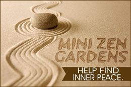Mini Zen garden for inner peace