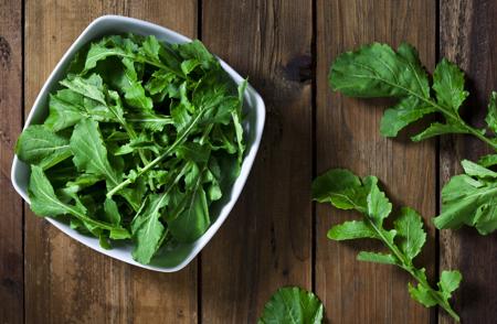 Arugula in bowl