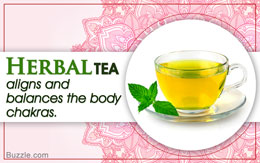 Herbal tea helps balance the body chakras