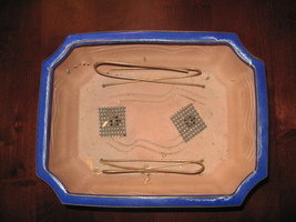 Bonsai pot anchor wires and screens