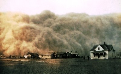 dust storm in Texas, April 1935