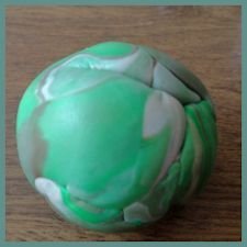 ball of marbled clay 
