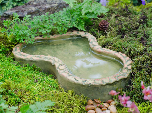 Fairy garden pond