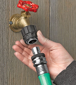 Quick connect for water faucet