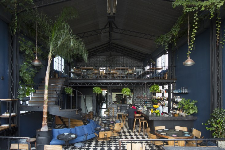 dining area inside romita restaurant in mexico city by mimi giboin for gardenista
