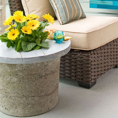 hypertufa planter table