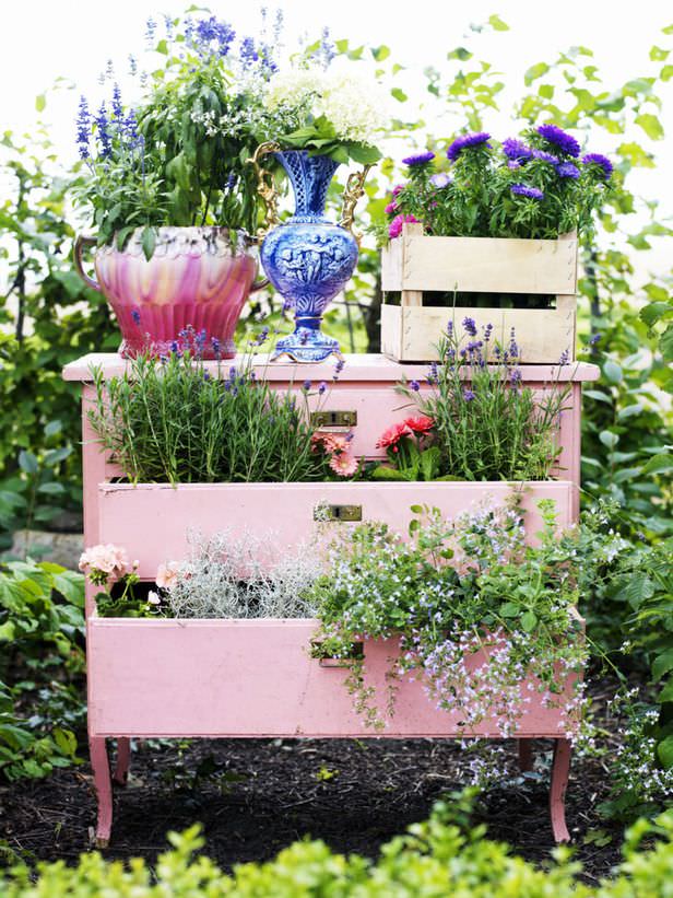 DIY dresser planter