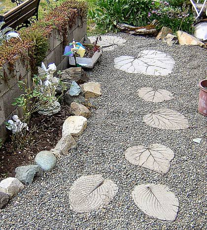 Leaf stepping stones