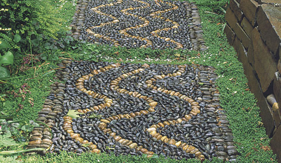 Pebble Mosaic stepping stones