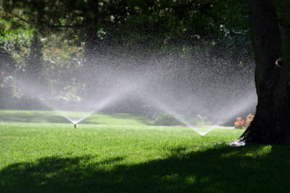 Fall lawn watering