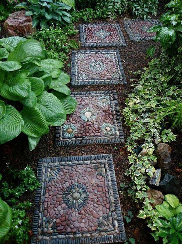 creative artsy garden rocks stones