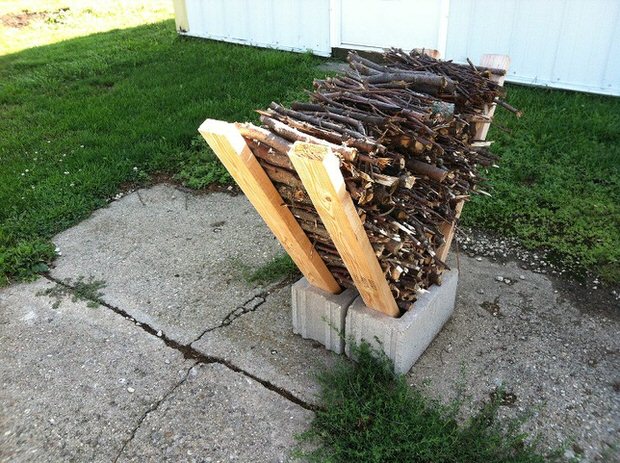 Super easy DIY firewood racks- 7
