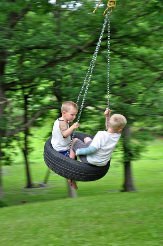 DIY tire swing