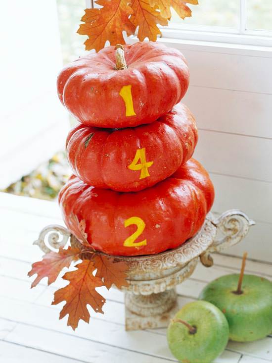 Pumpkin house numbers