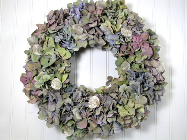 hydrangea wreath