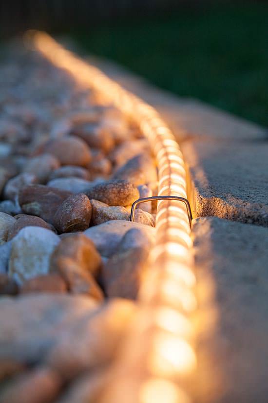 Rope Light Walkway