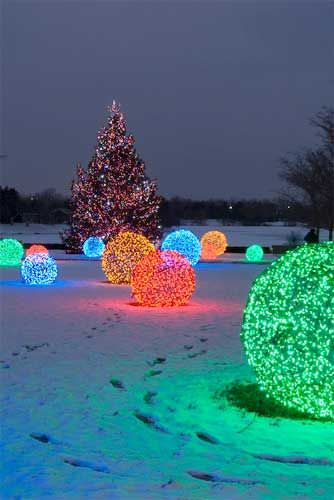 Christmas light balls