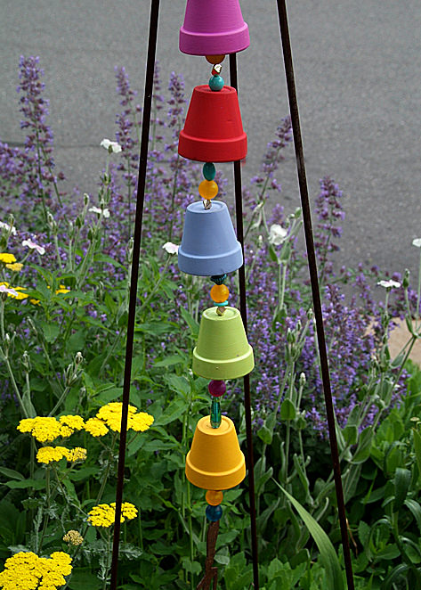 Pot wind chimes