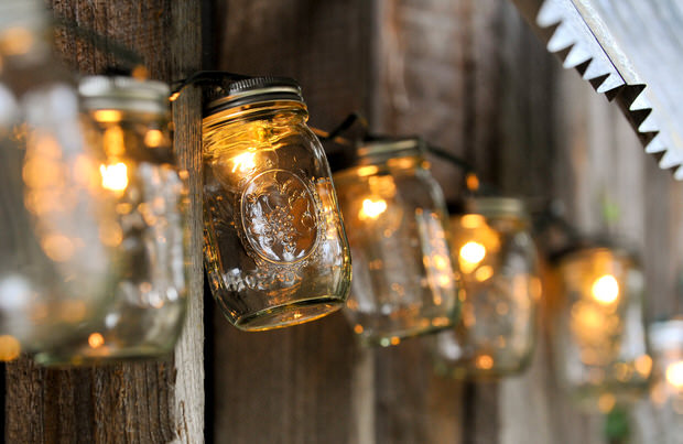 mason jar diy outdoor garden lights project