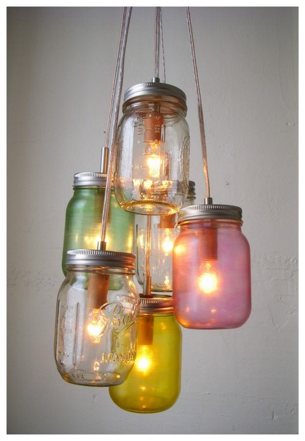 Outdoor mason jar lights